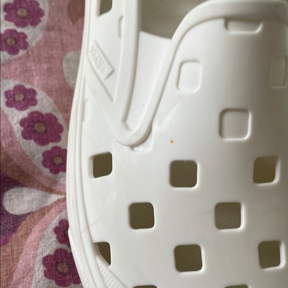 Vans White Slip-On Sneakers Perforated Design - Picture 3 of 10